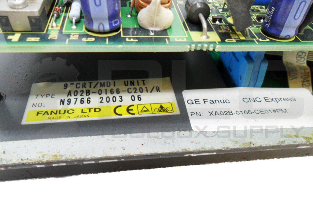 FANUC A02B-0166-C201/R 9″ CRT/MDI UNIT