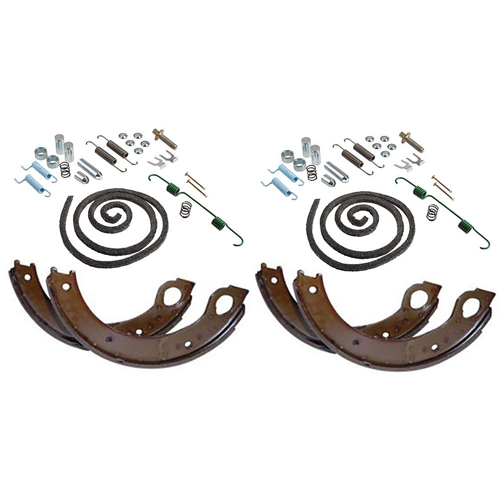 (4) 1/2 Brake Shoes NCA2218B With (2) Hardware Kits 8N2048 8N2223 Fits Ford