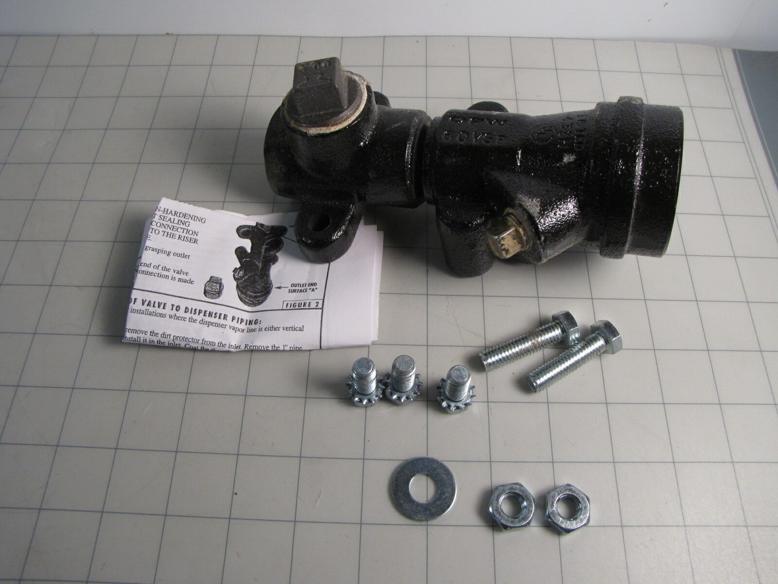 OPW 60VSP-1001 1″ x 1-1/2″ FNPT Poppeted Vapor Shear Valve NEW