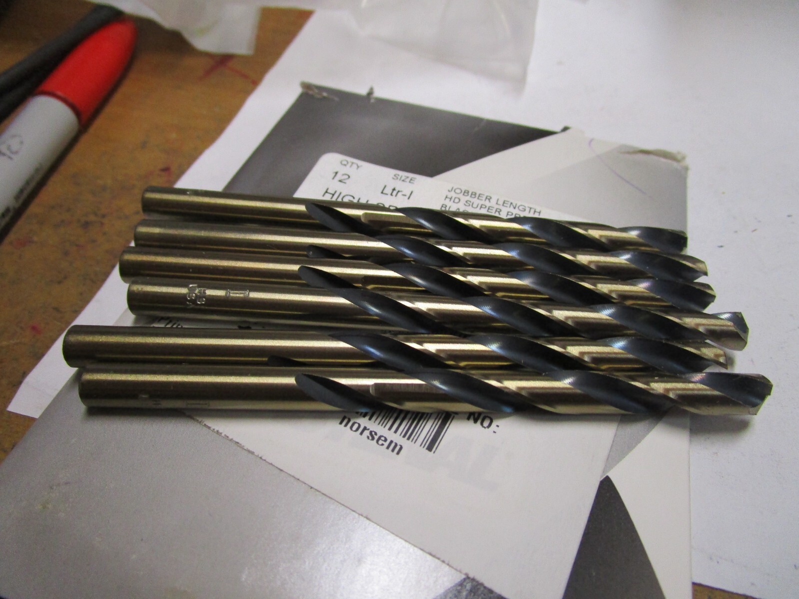 Ltr I HSS 135° Split Point Black and Gold Finish Jobber Drill QTY 6