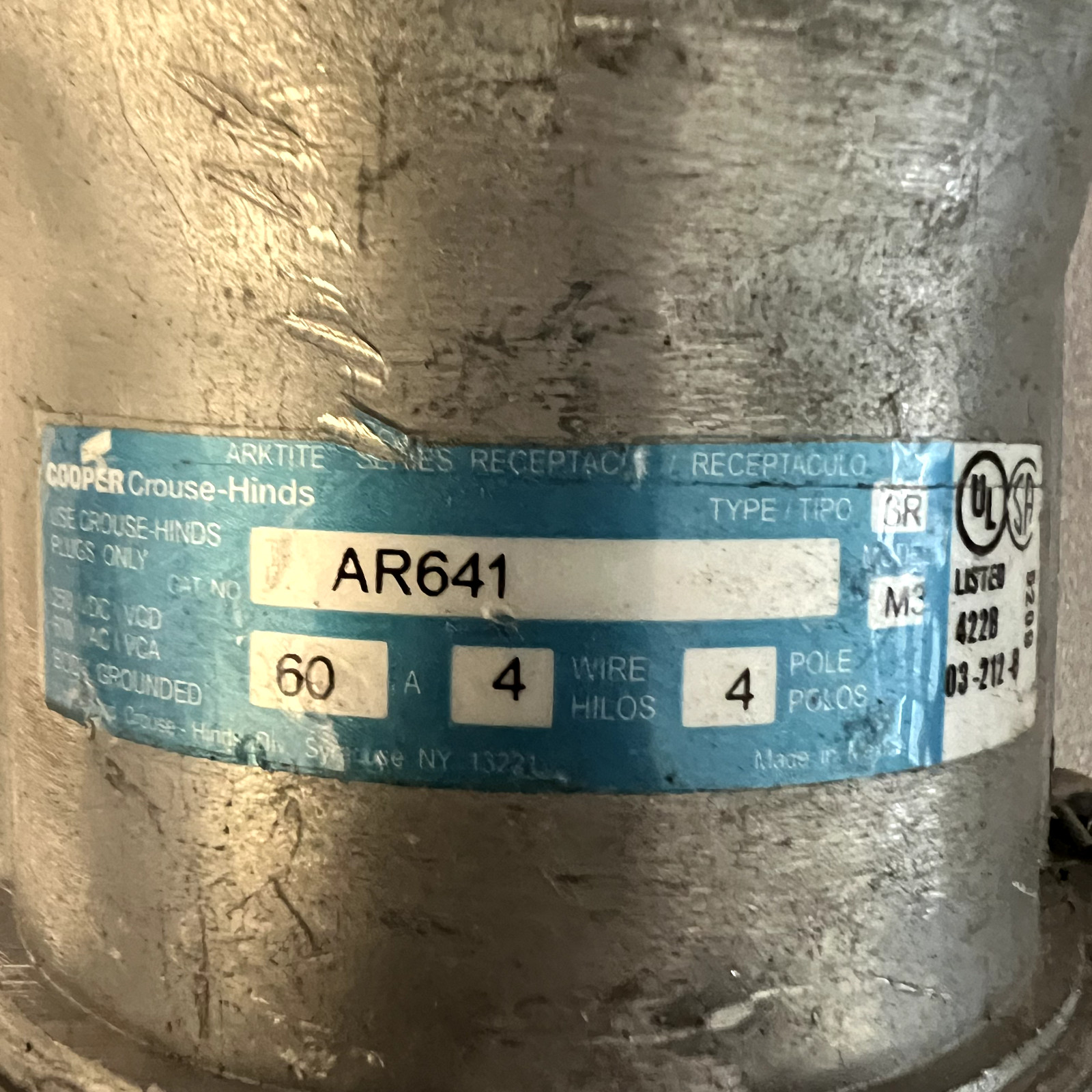 AR641 Crouse Hinds FREE SHIPPING!
