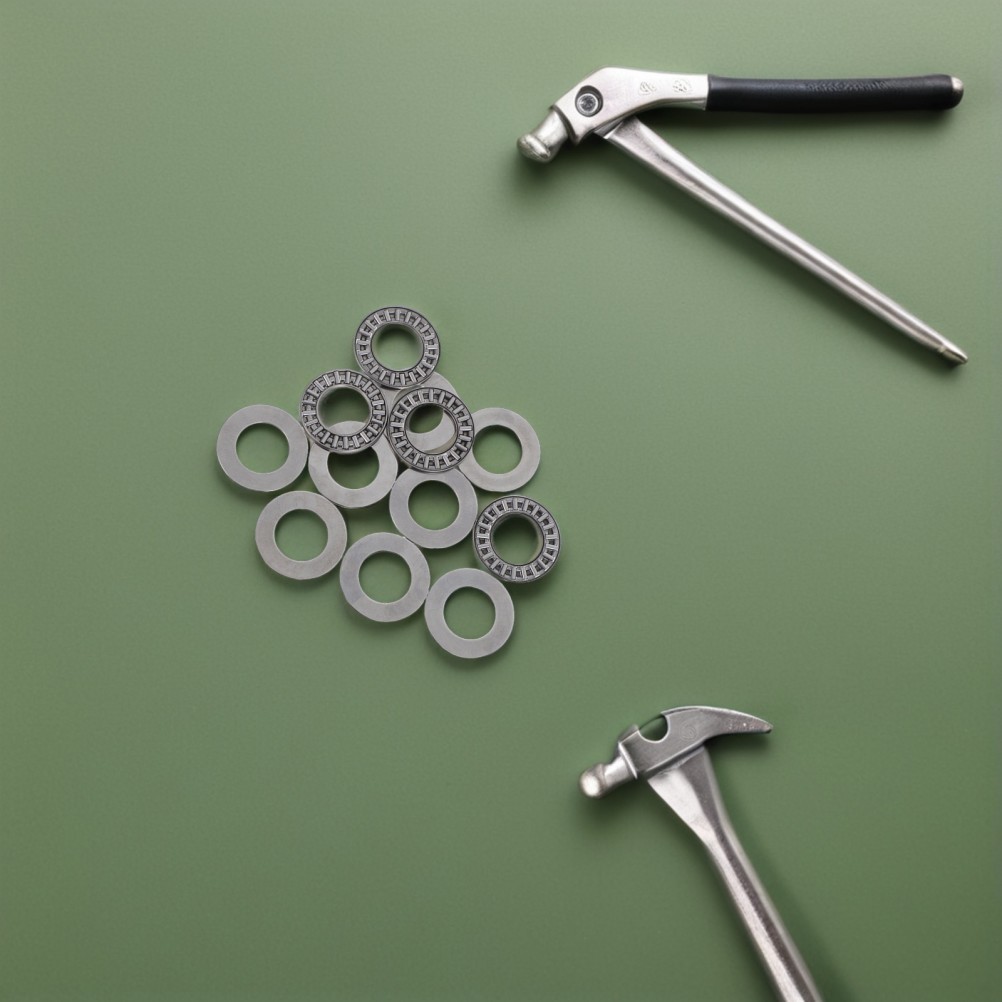 4 Pcs Single Direction Thrust Bearing Miniature Bearings Metal Axial Flat