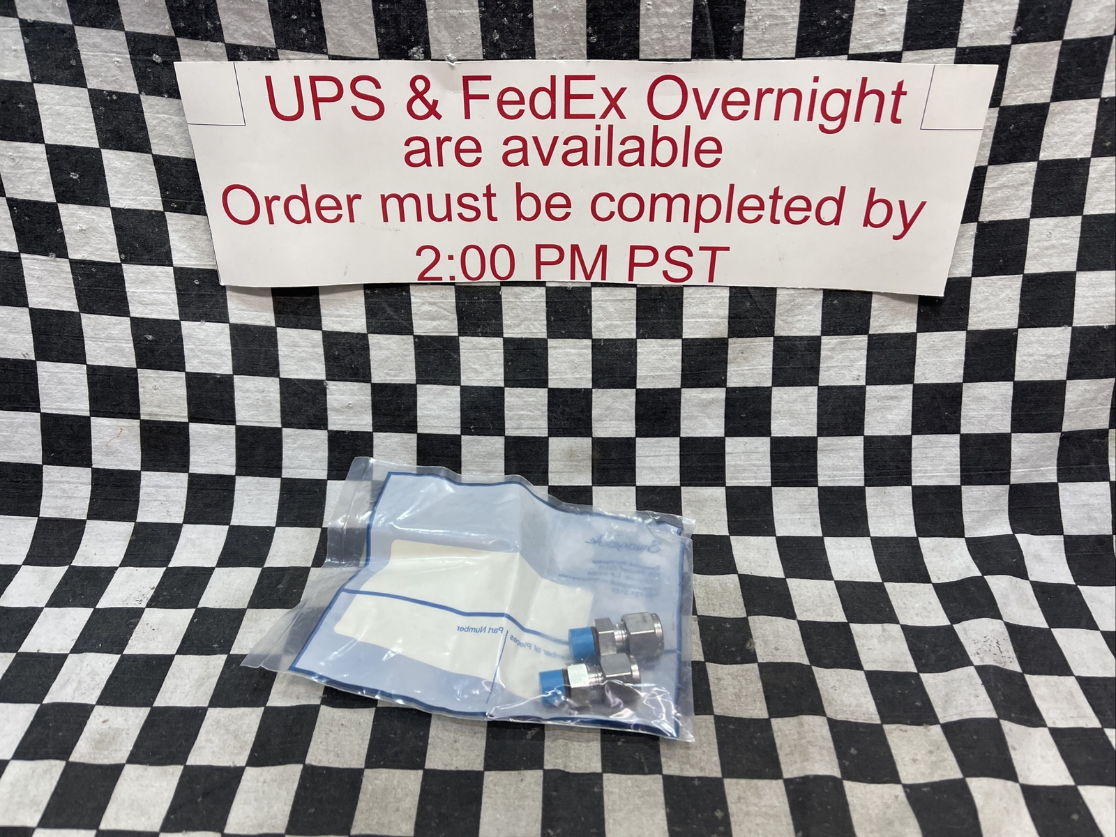 SWAGELOK Male Connector, SS-600-1-4ST, SS60014ST, LOT OF 2 SHIPSAMEDAY#ZE46
