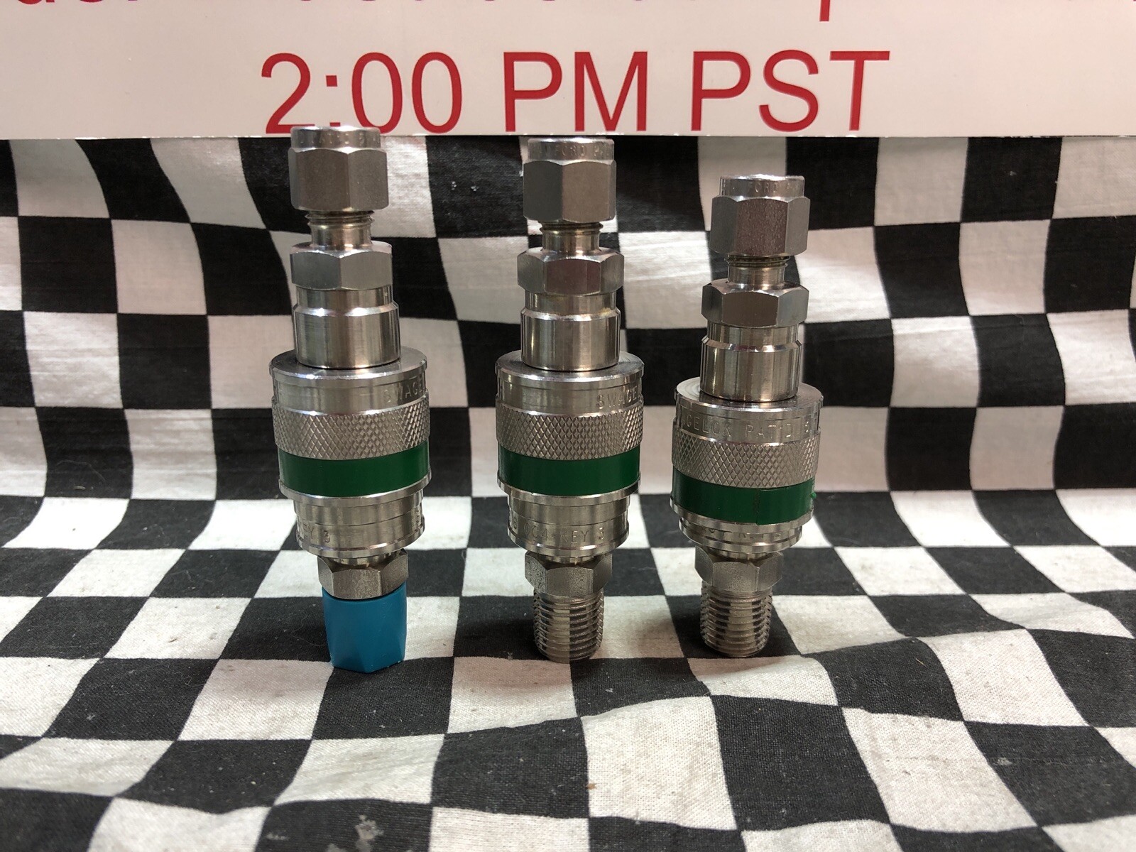 SWAGELOK Quick Connect 1/4″, SS-QC4-B-400K3 & SS-QC4-B-4PMK3, GREEN KEY #120R7