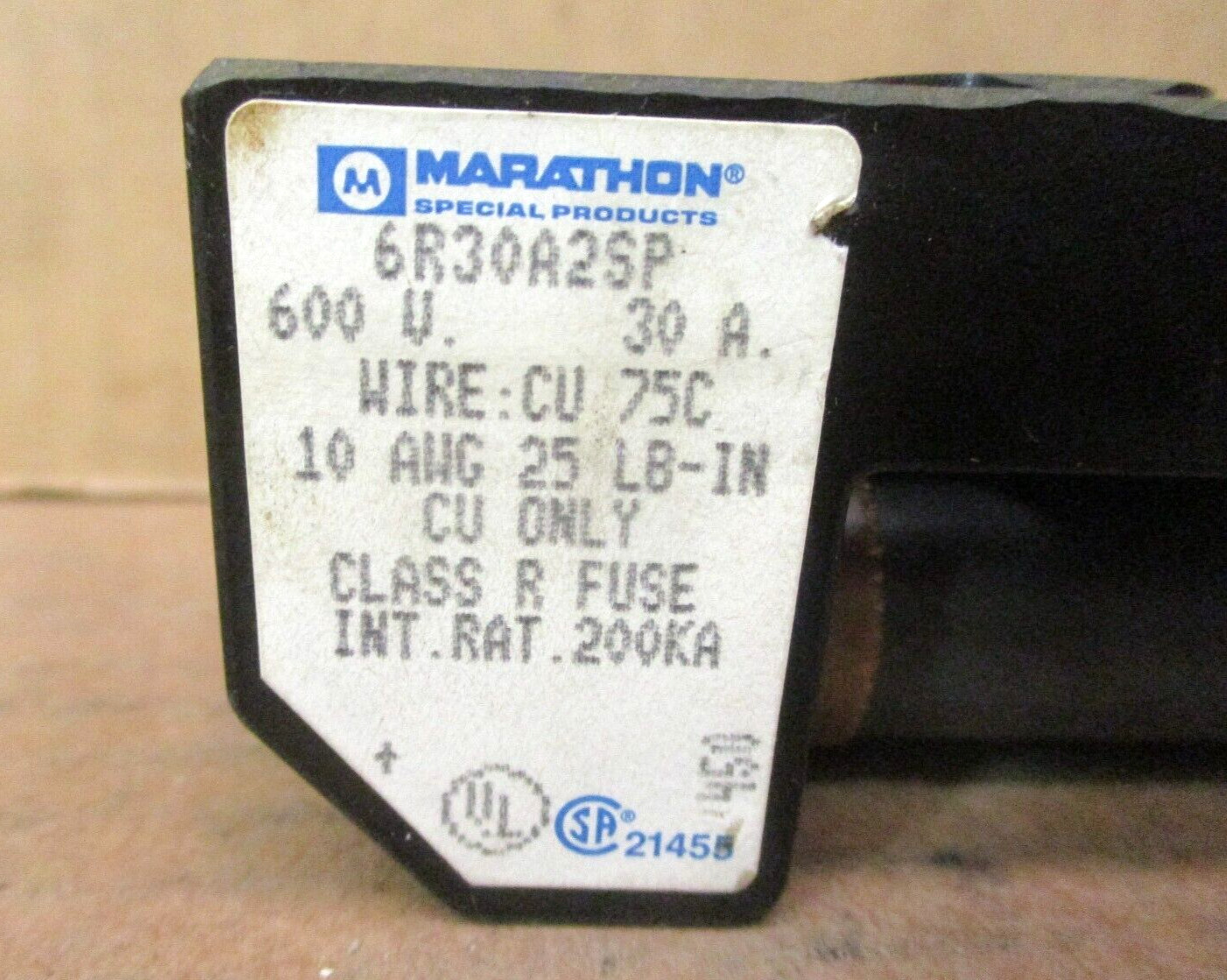 Marathon 6R30A2SP Fuseholder and Fuse 49979HM