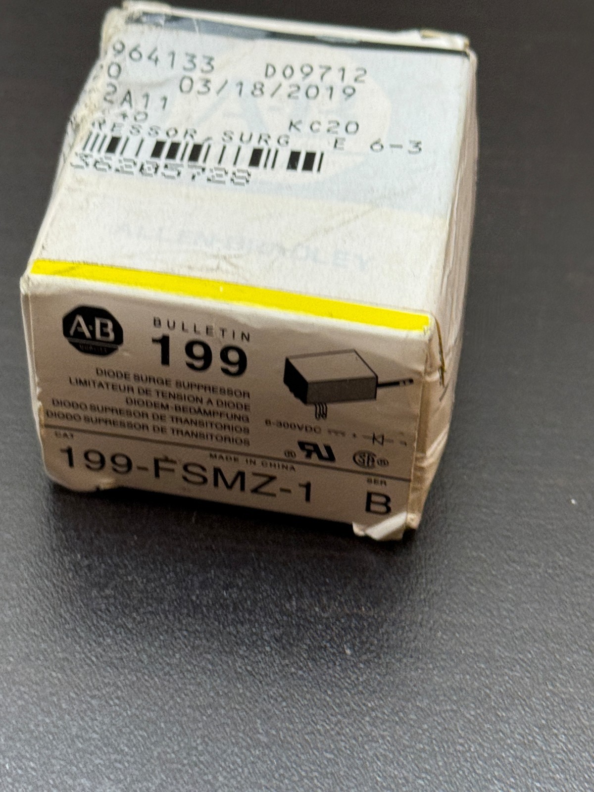 Allen Bradley 199-FSMZ-1 Fuse Holder Kit 199 Series Motor Protection NEW