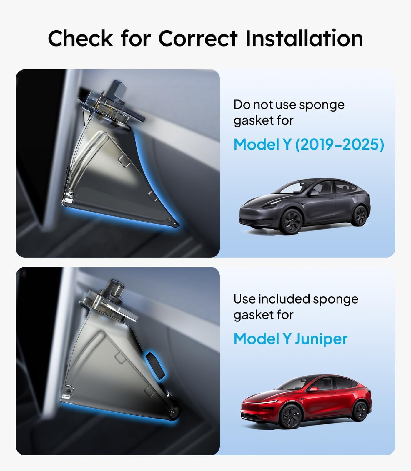 Wigoo Under Screen Organizer for Model Y 2019~2026, Including Model Y Juniper…
