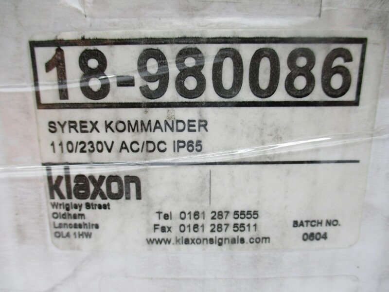 KLAXON 18-980086 110/230VAC/DC NSMP