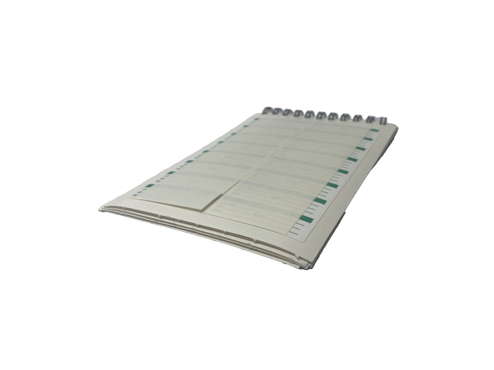 SPI 14-011-1 Clear Cover Calibration Labels Green/White 1-3/4″x5/8″ BOOK OF 144