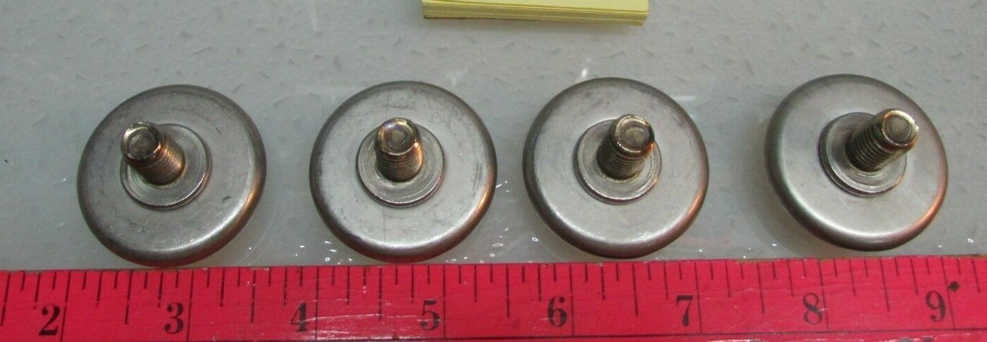 Lot of 4 Leveling Foot Threaded Glide Feet 3/8-16 Leveler Adjustable