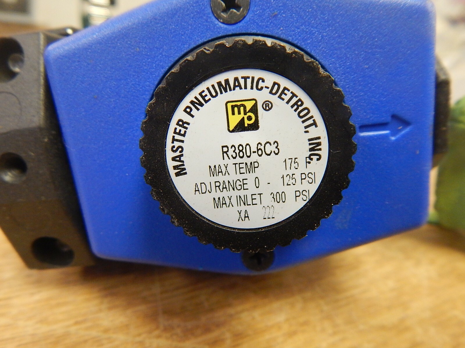 Master Pneumatic Detroit R380-6C3 Regulator *FREE SHIPPING*
