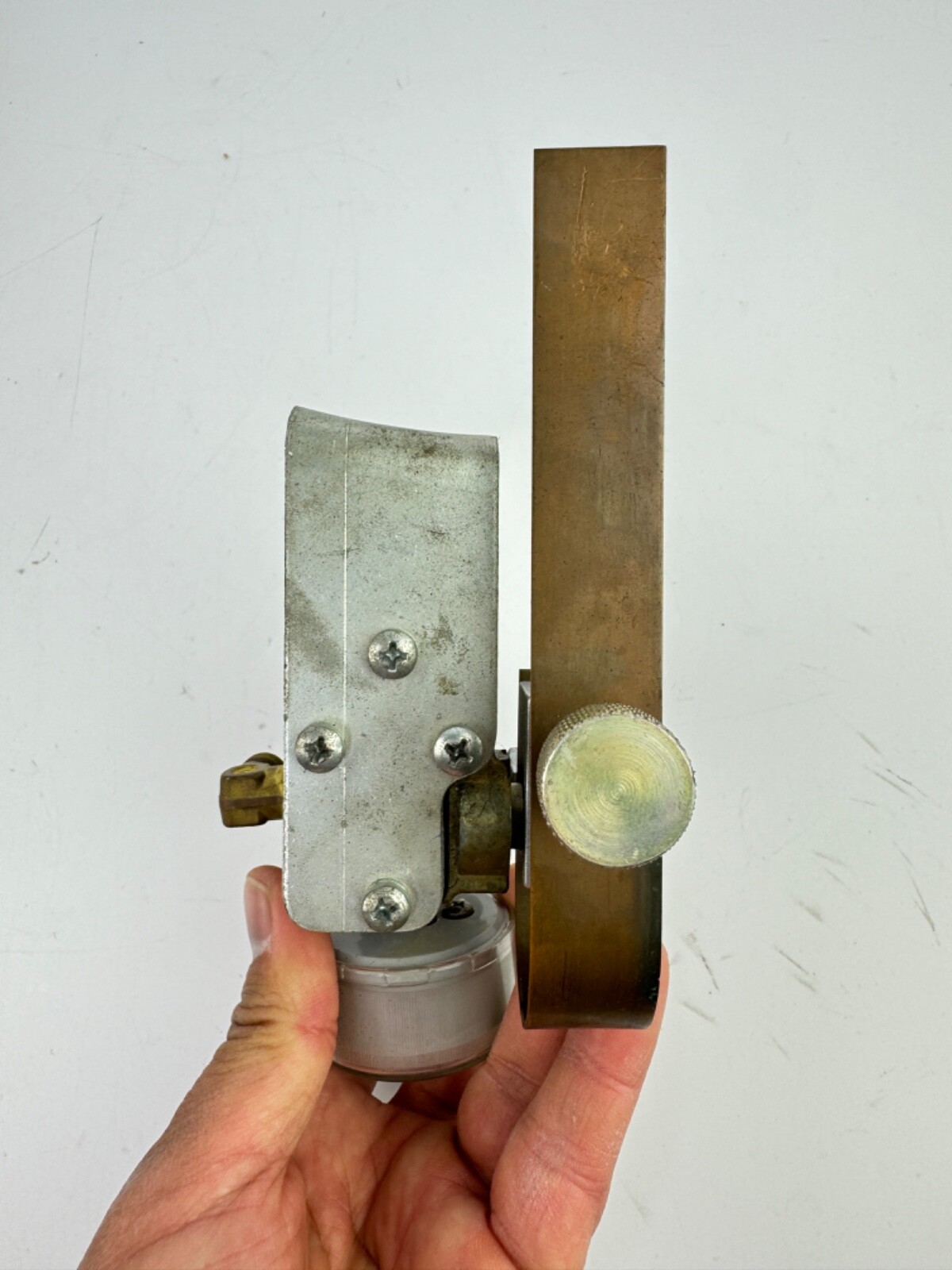 Hoke Valve With Meter 0-160psi Stamped 6NG With Copper Leaf Spring