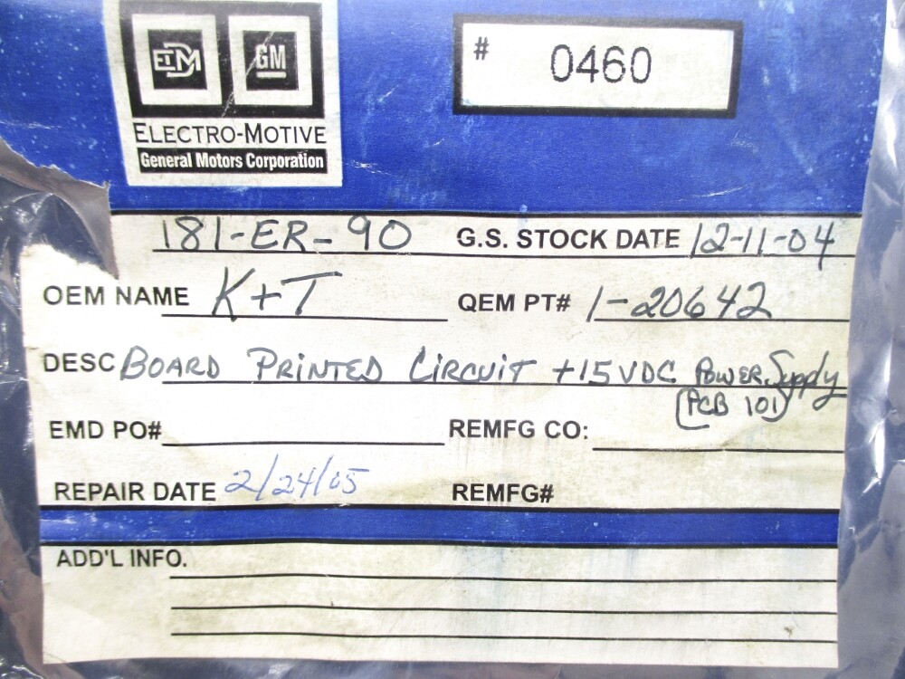 K.T. 1-20642 REMAN
