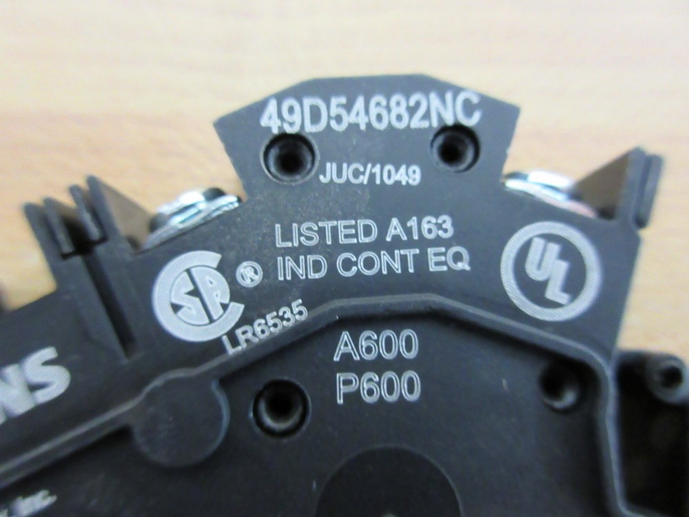 Siemens 49D54682NC Contactor Starter Accessory