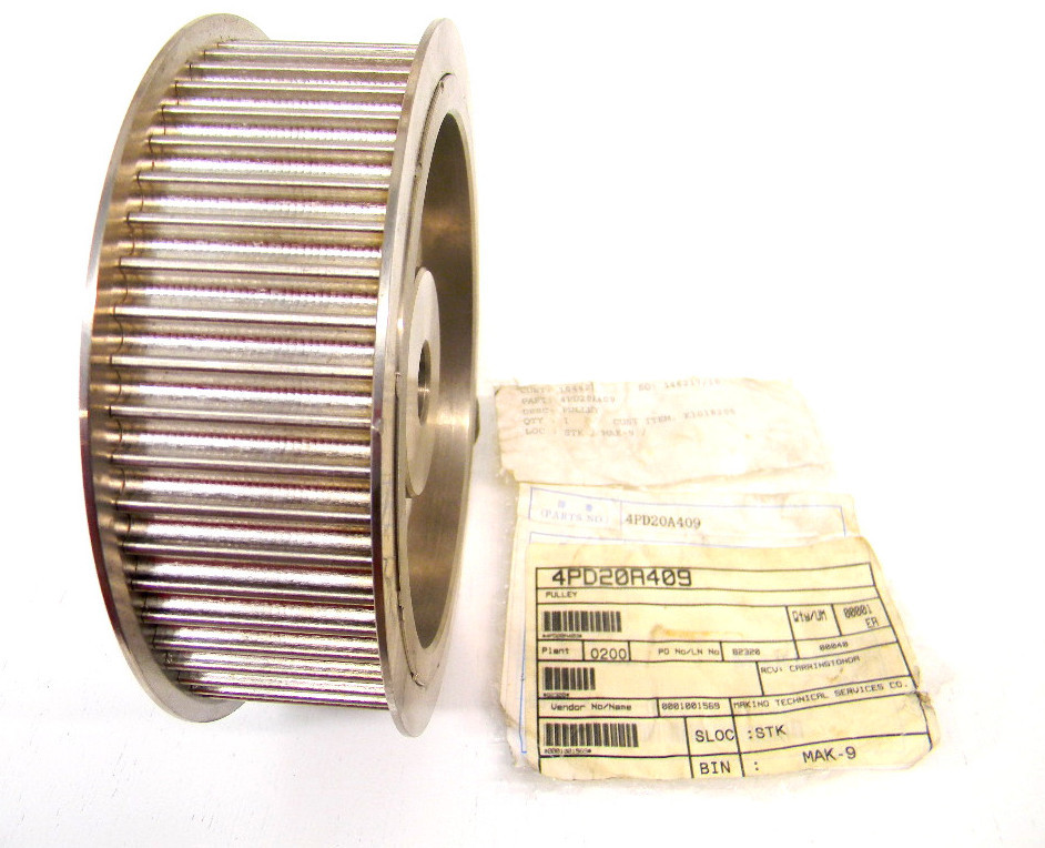 NEW SURPLUS MAKINO PULLEY 4PD20A409 (160mm DIAMETER x 48mm Width x 18mm Hole)