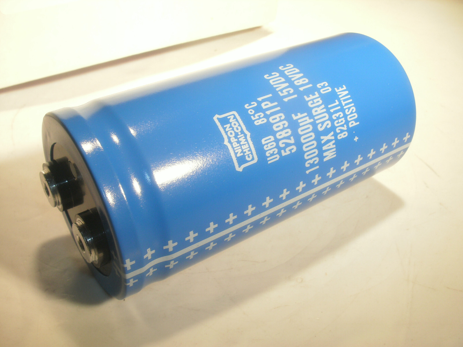NIPPON CHEMI-CON 528991P1 CAPACITOR 15 VDC 130,000 uF 18 VDC SURGE
