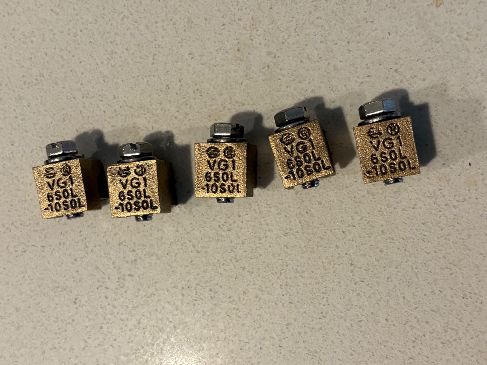 Burndy VG1 VISEIT Vice Clamp #10090342 Copper Alloy Connector #6-#10 Sol 5-PACK