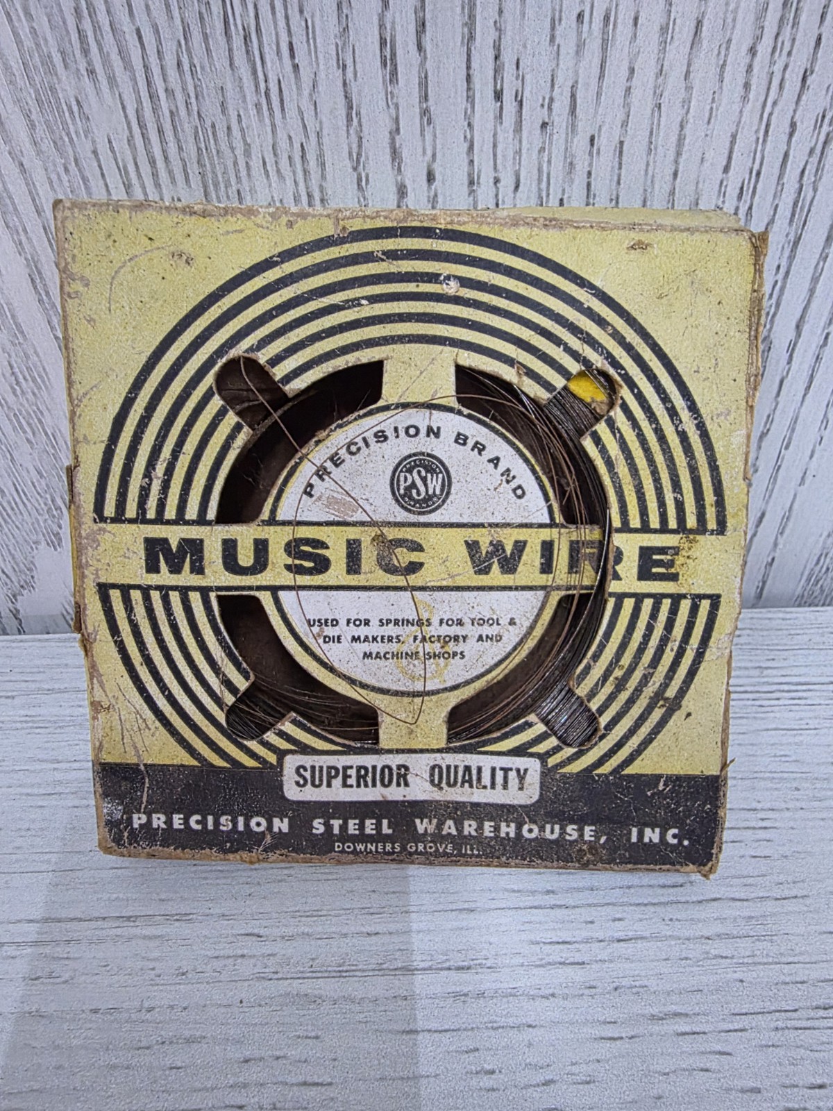 Vintage Precision Brand Music Wire .010 Spring Steel Tool Die 1 Gauge 1 lb.