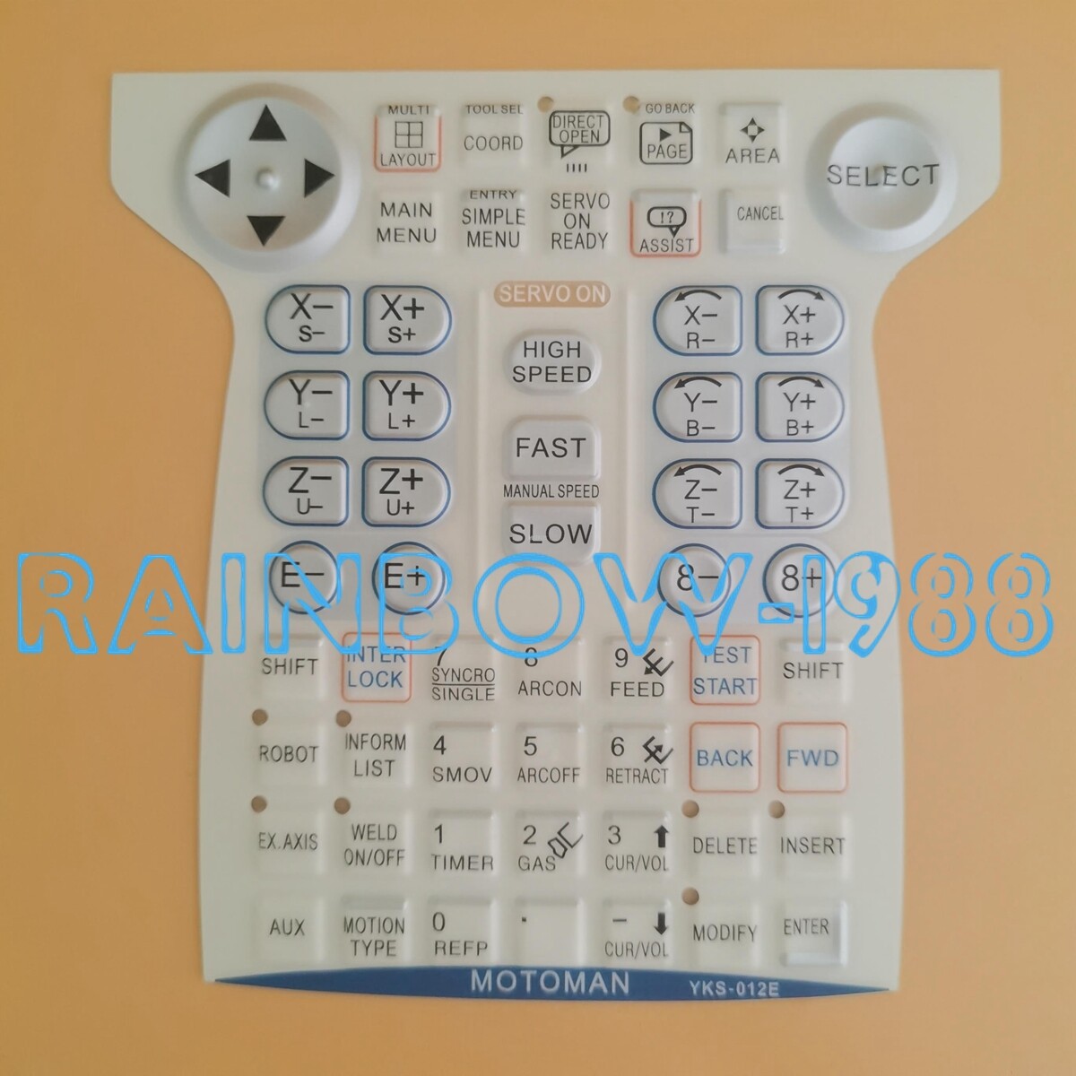 FOR Yaskawa teaching pendant button panel YKS-012E Key film