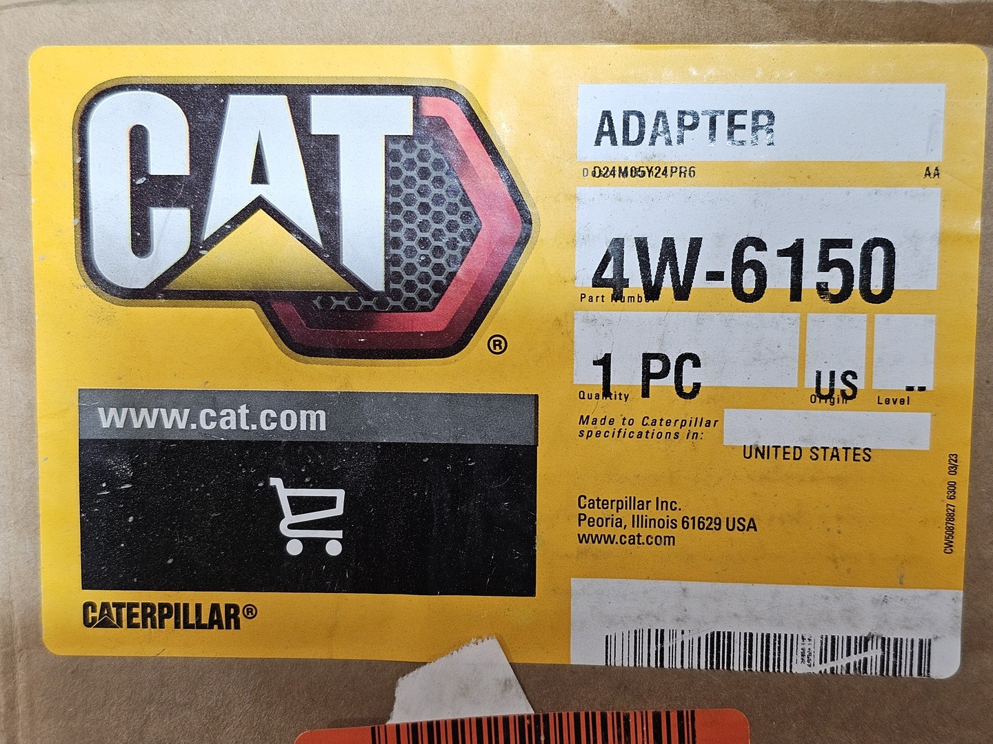 SURPLUS NEW 2024 Caterpillar 4W-6150 Trunnion Support Adapter – Parts