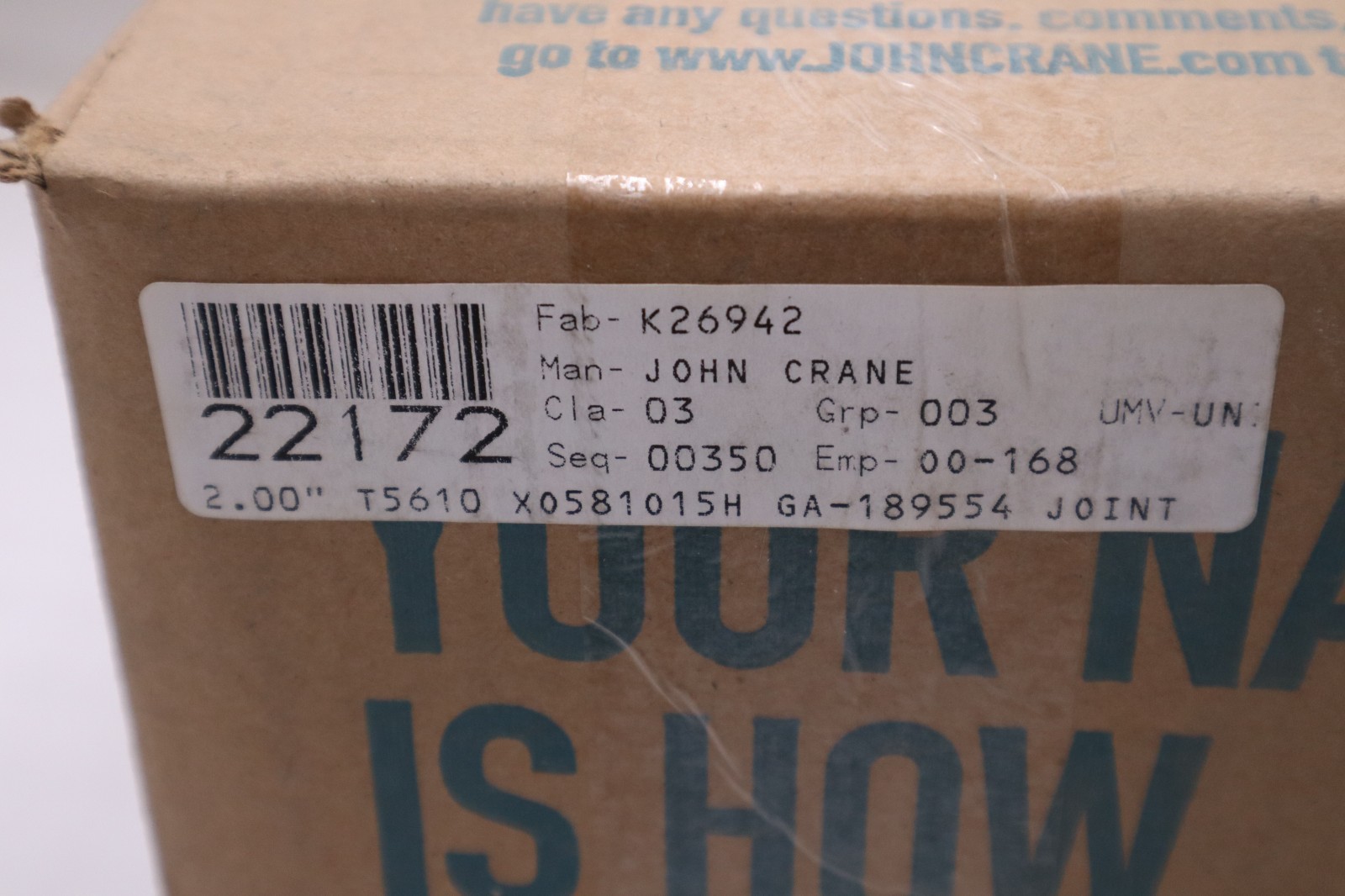 John Crane TYPE 5610 SIZE 2″ X0581015H – NEW IN BOX – STOCK GF913