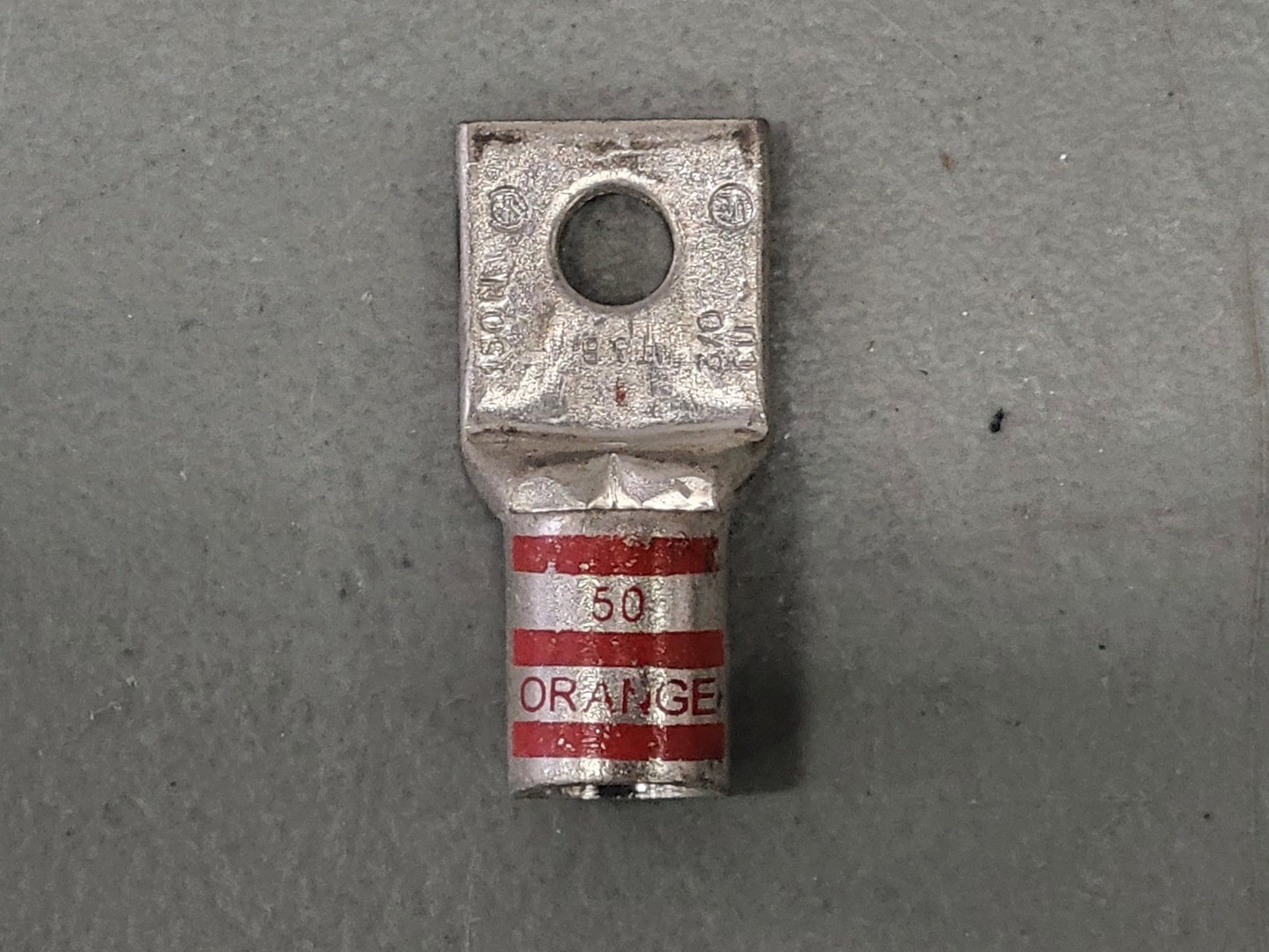THOMAS & BETTS 3/0 AWG 1 Hole Crimp Terminal Lug Orange Die 50 No. 150N (Box of