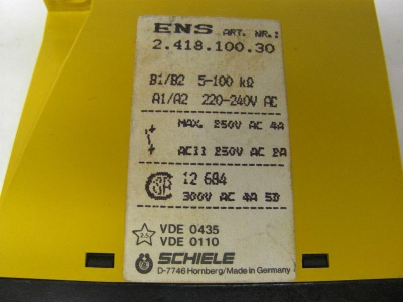 SCHIELE ENS 2.418.100.30 CONTROLLER RELAY