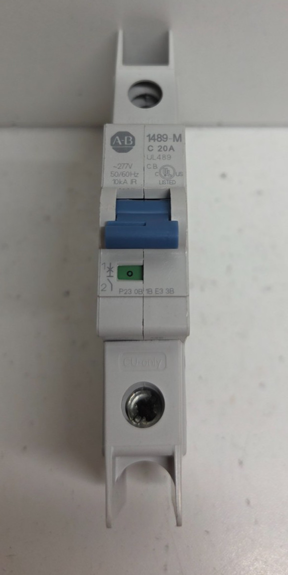 GUARANTEED! ALLEN-BRADLEY 20A 480Y/277V 1-POLE CIRCUIT BREAKER 1489-M1C200