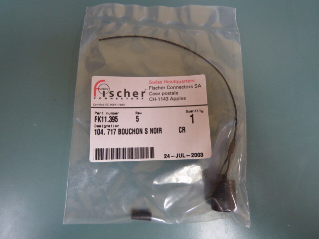 FISCHER 104.717 Qty of 1 per Lot METAL CAP PLUG CONNECTOR