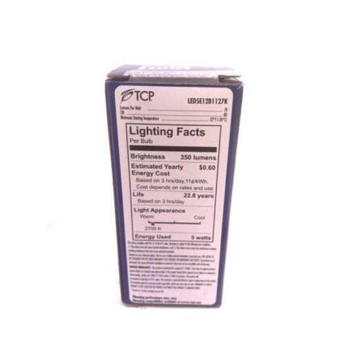 TCP, Elite LED, LED5E12B1127K, 5W, 2700K, lot of 6