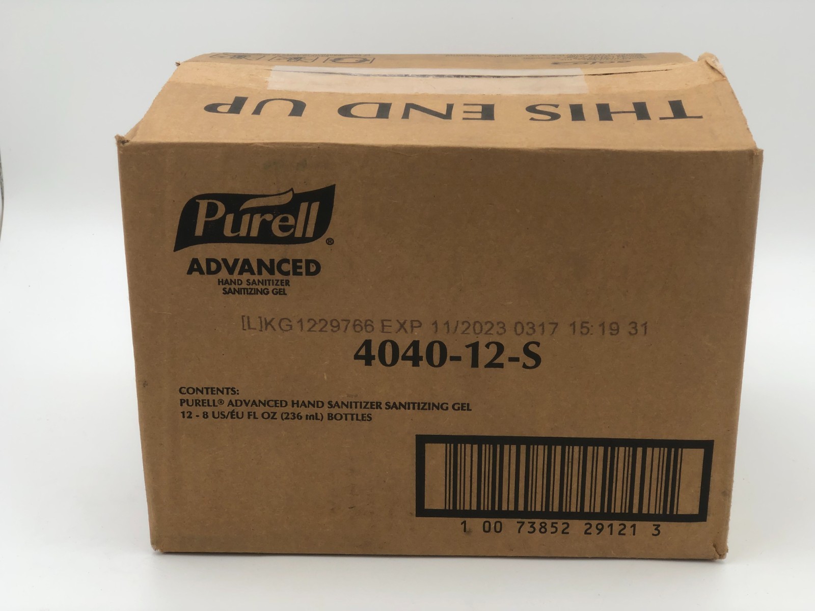 EXPIRED Purell Advanced Gel 8 oz 11/Case 4040‑12‑S Alcohol Gel/Cleaning Use