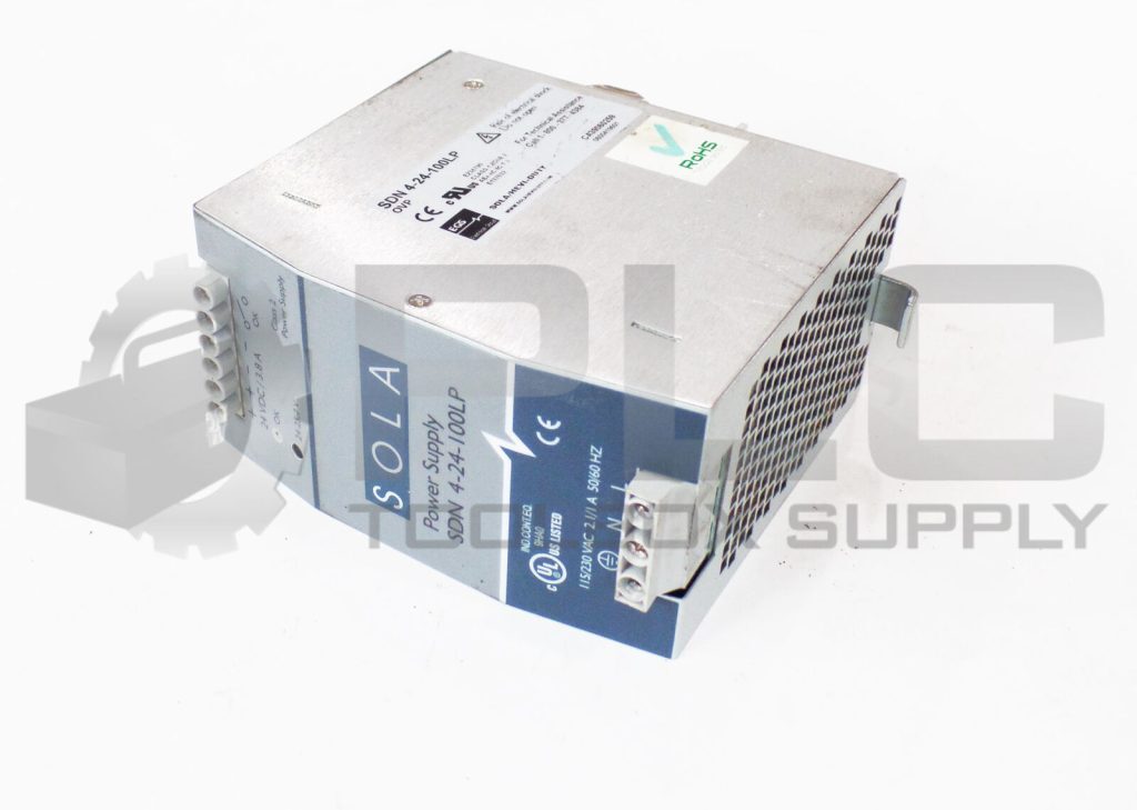 SOLA SDN 4-24-100LP POWER SUPPLY 115/230VAC 2.1/1A 50/60HZ 24VDC