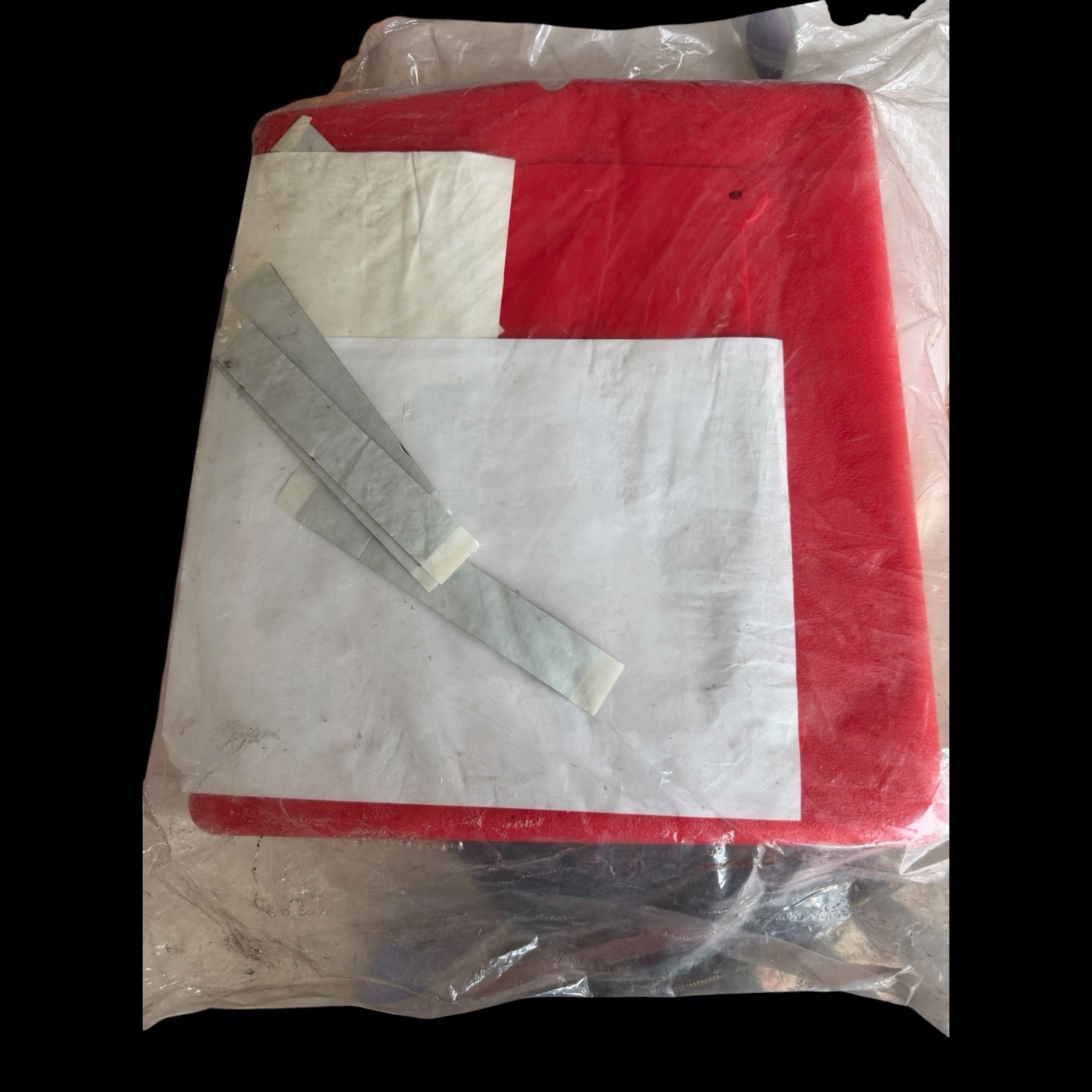 Justrite S23306 Red Document Storage Box Snap Latch Polyethylene New