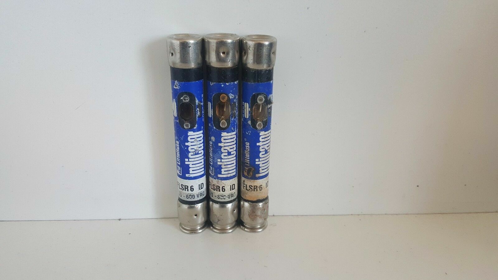 LOT OF (3) NEW OLD STOCK! LITTELFUSE 600VAC 6A ID FUSES FLSR-6-ID