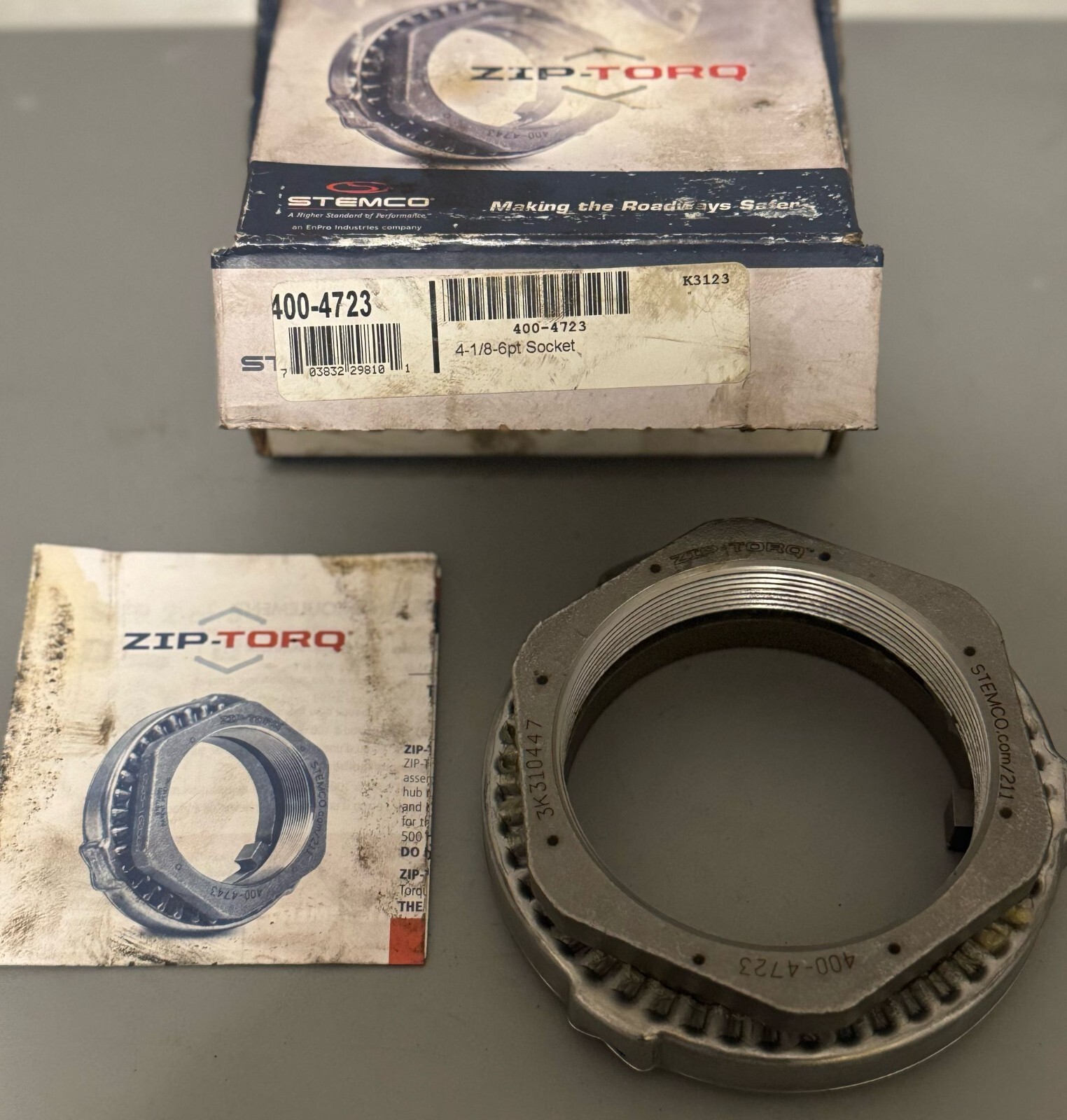 Stemco Axle Nut 400-4723 Zip-Torq 4 1/8 – 6 pt Socket