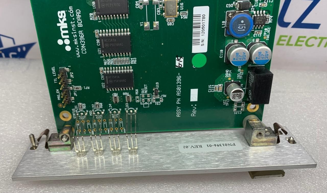 MKS Instruments CDN396R /AS01396-6-15 PCB Card 0190-43360 REV. 02 FW:4.170 HW:01