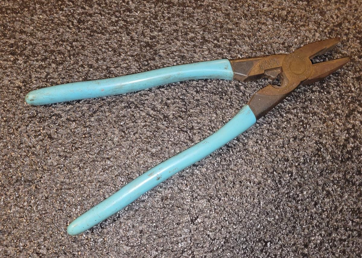 Used THOMAS & BETTS WT-161 WT161 STA-KON PLUS PLIERS for Crimp Terminals 10 1/2″