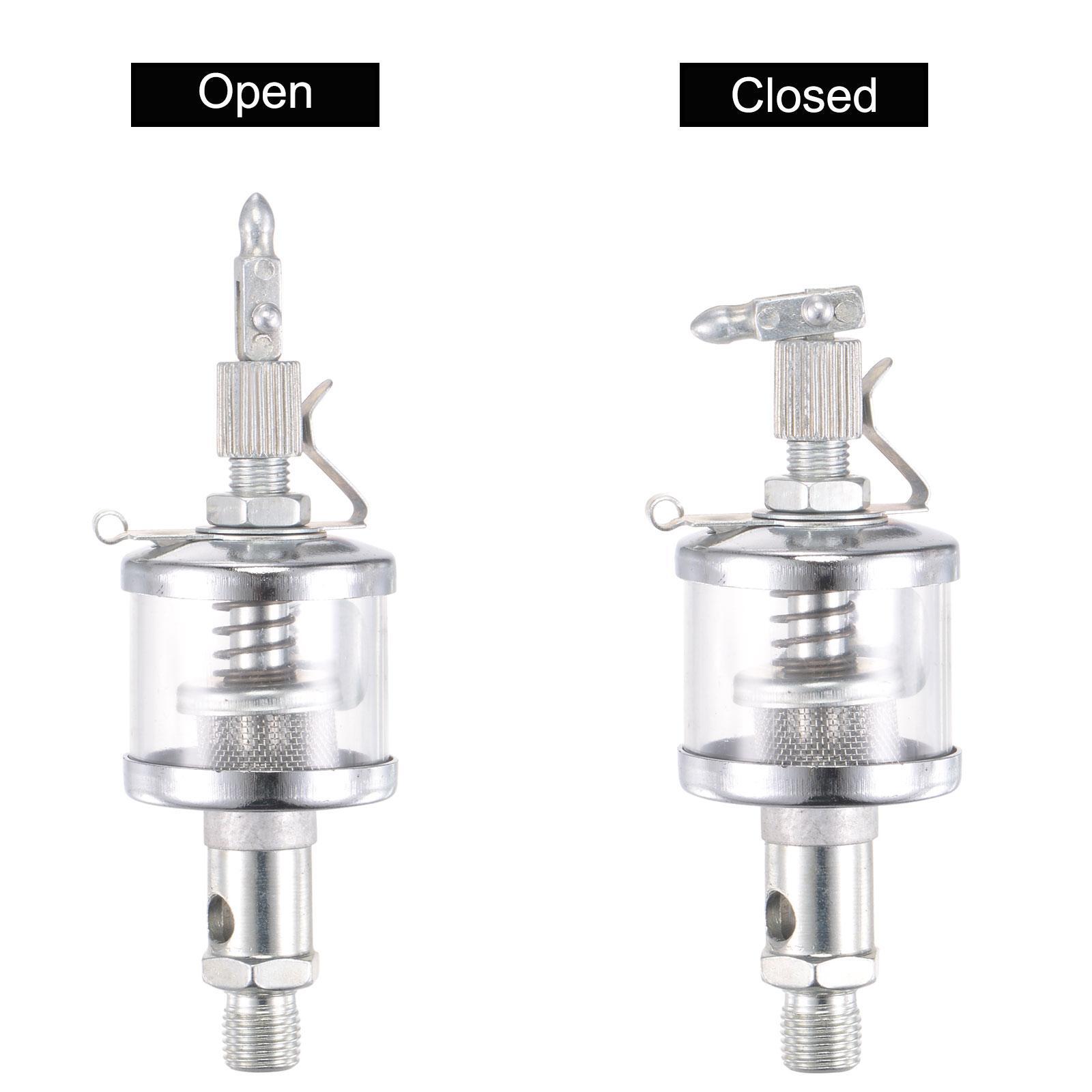 Needle Valve Type Oil Cup M10x1 Thread 16ml Sight Gravity Drip Feed Oiler