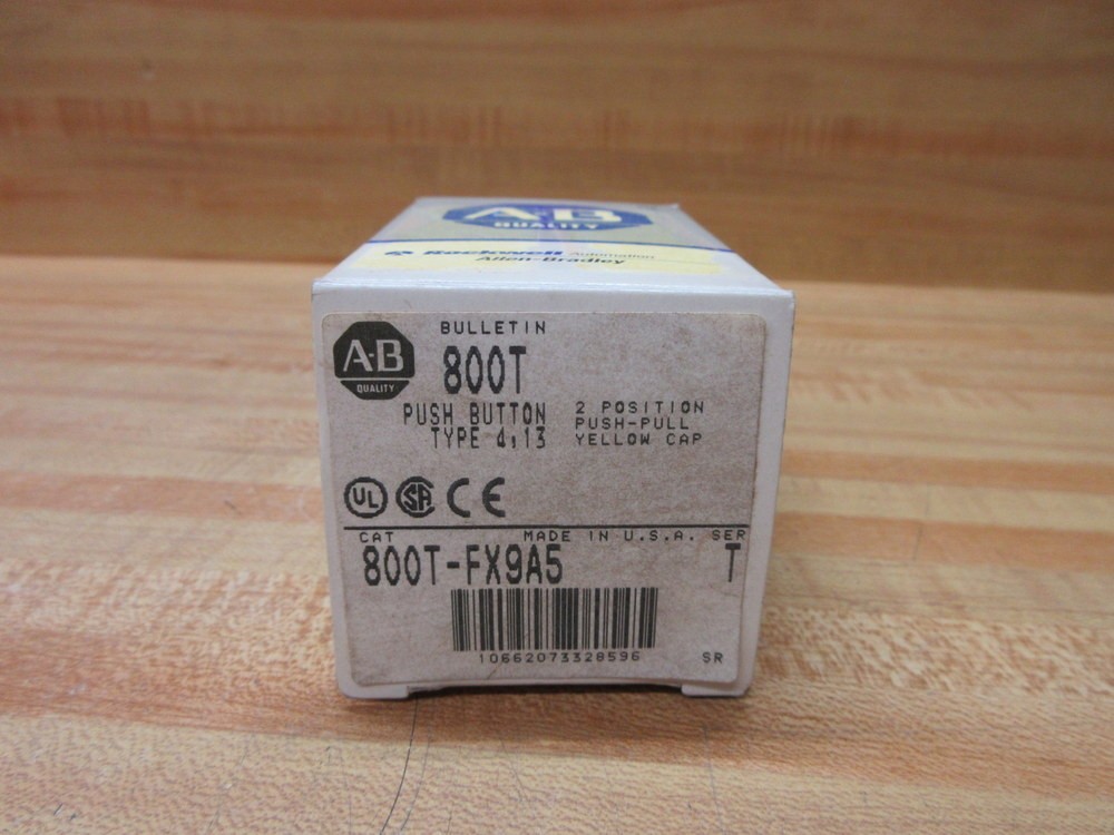 Allen Bradley 800T-FX9A5 Push Button EMPTY BOX ONLY!