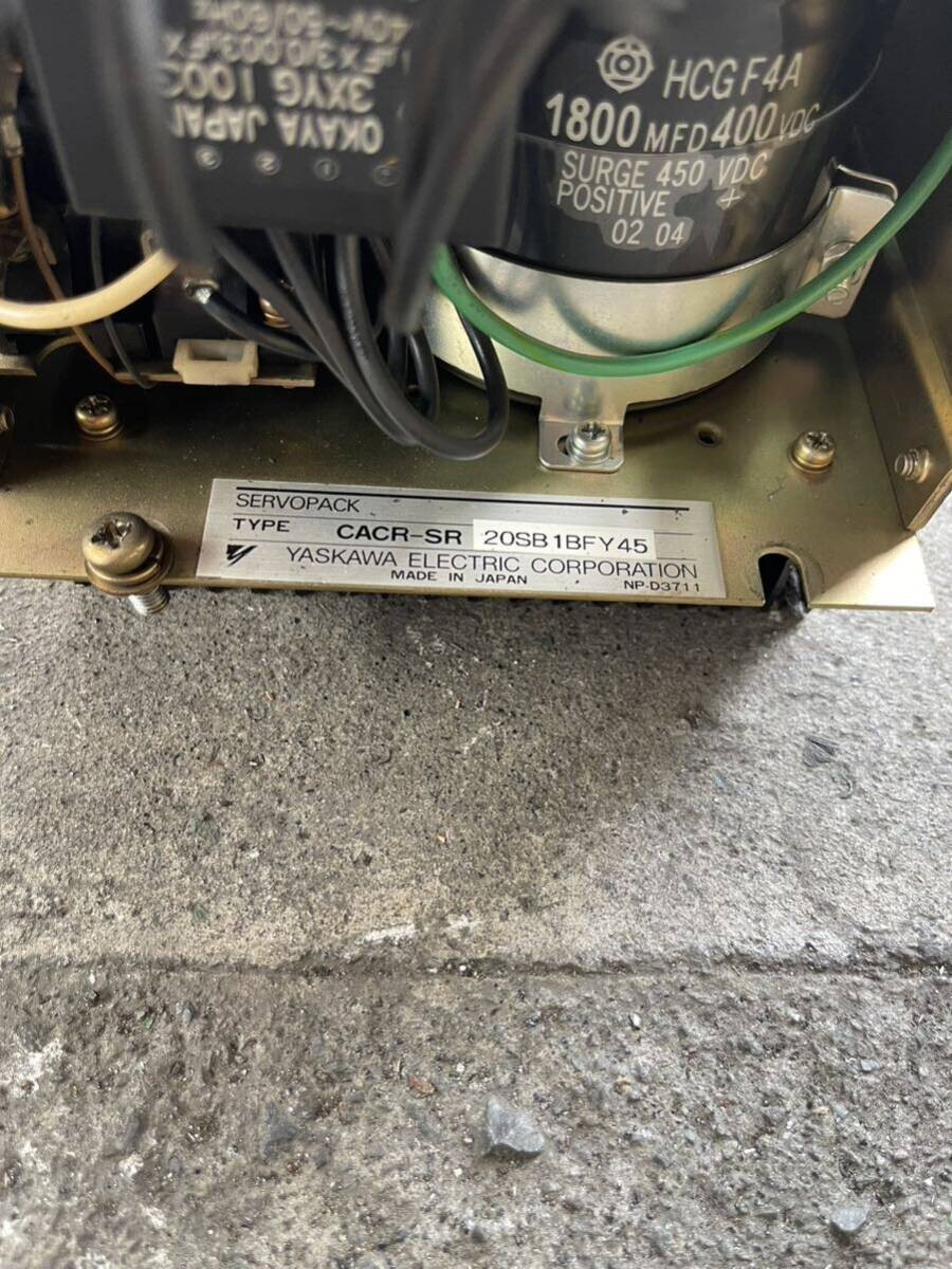 Yaskawa CACR-SR20SB1BFY45 Servopack Servo Drive Removed From The Working Machine