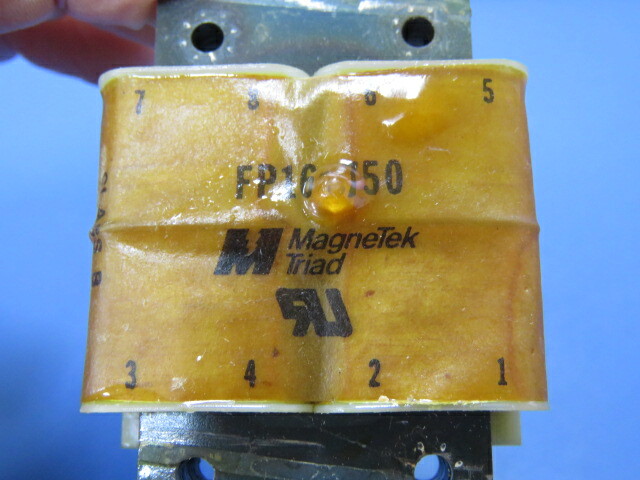 MAGNETEK/ TRIAD FP16-750 Qty of 2 per Lot Isolation Transformer, Flat Pack, 12