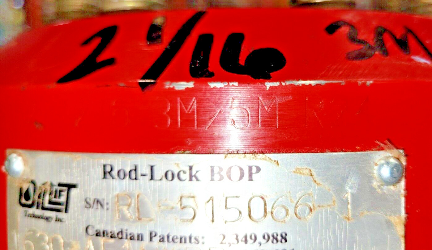 🟠OIL LIFT TECH ROD-LOCK BOP 2-1/16″ X 2-1/16″ PESSCO IS OFFERING 1 G022425-1 🗽