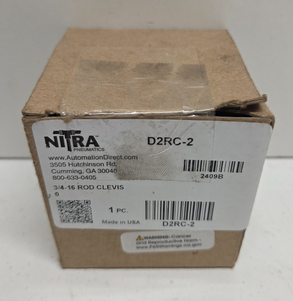 NEW IN BAG! NITRA 3/4-16 ROD CLEVIS D2RC-2