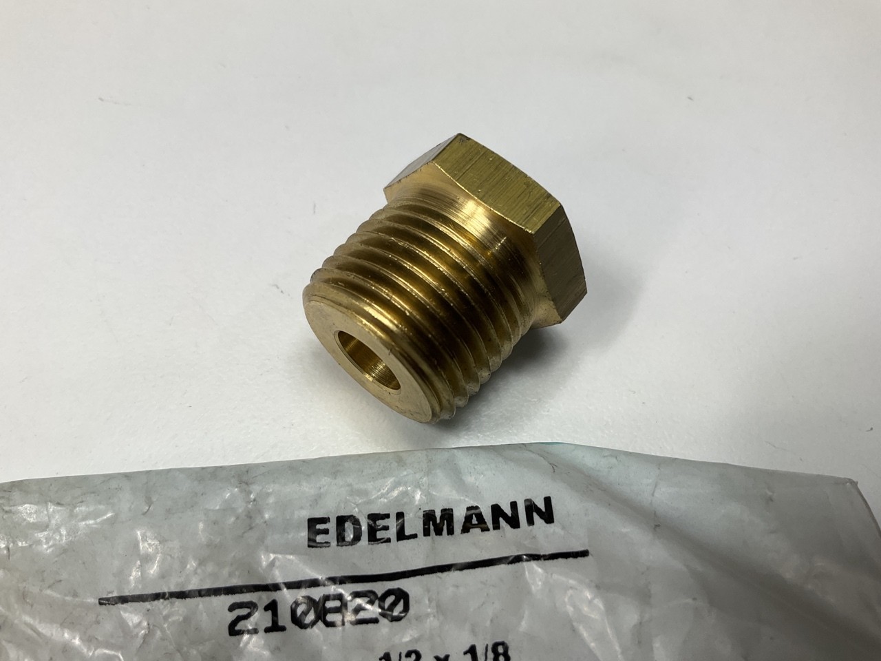Edelmann 210820 Pipe Thread Bushing Fitting 1/2″ Male X 1/8″ Female