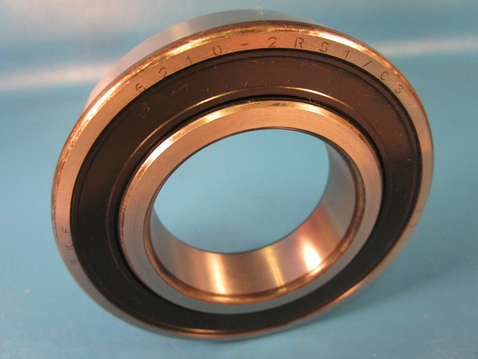 SKF 6210 2RS1 C3, Single Deep Groove Roller Bearing, 6210 2RS1