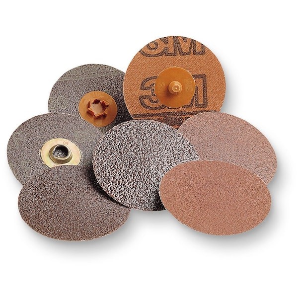 3M 7000000381 Quick-Change Sanding Disc, Tr, 2 In Dia, Aluminum Oxide, 80 Grit,