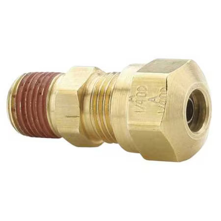 Parker Vs68nta-4-4 Strt, Brass, Comp. 1/4 In, Mnpt 3/8 In