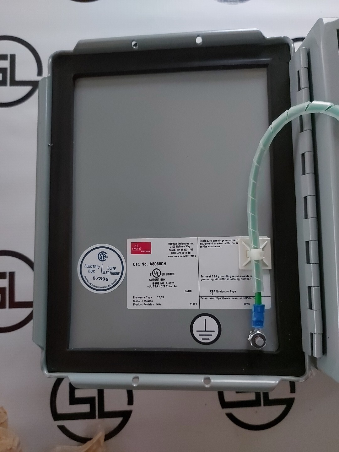 HOFFMAN NVENT A8066CH J Box Allen Bradley 700-CF400 ESTOP RELAY NEW. FAST SHIP!