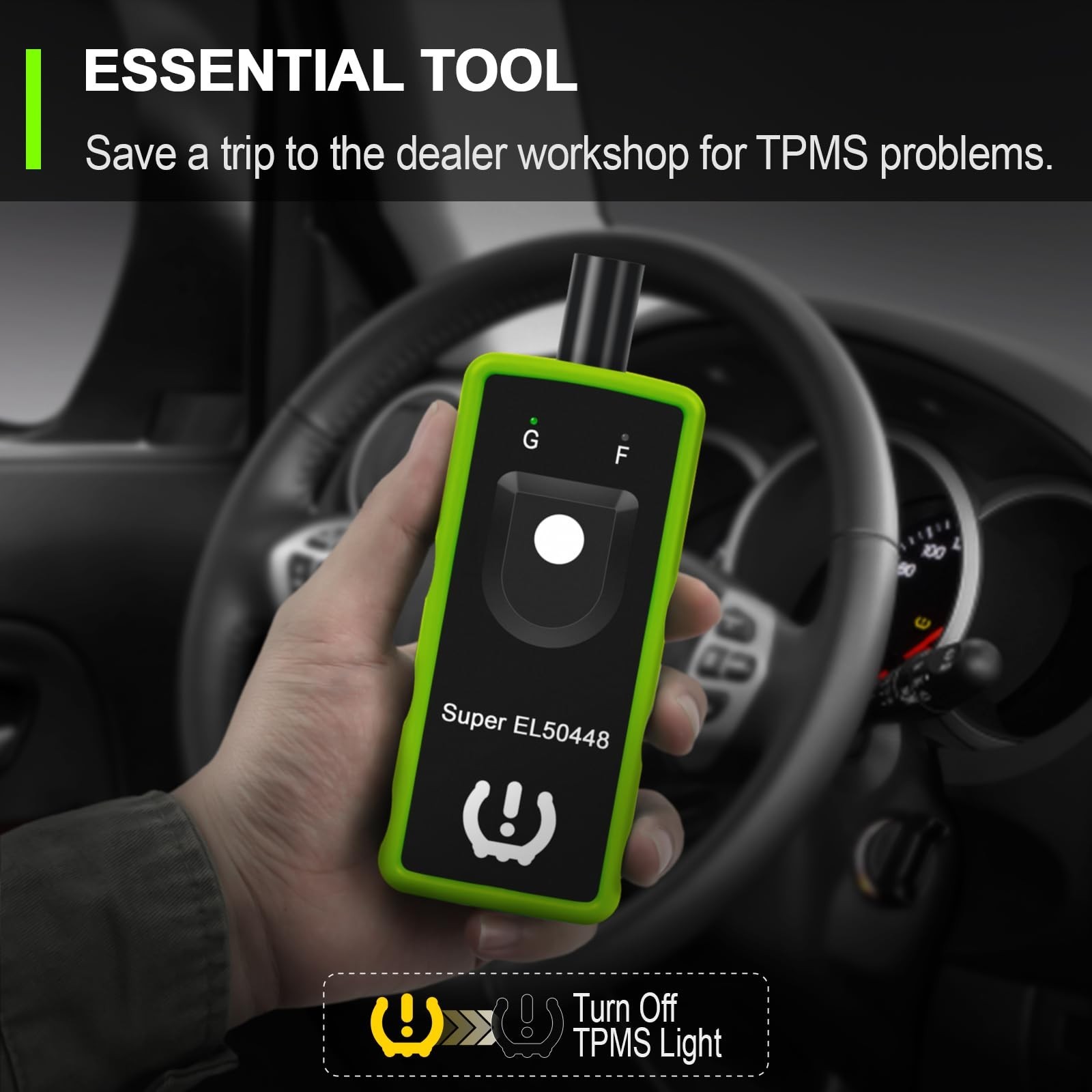 JDIAG 2IN1 TPMS Relearn Tool Super EL50448 for GM and for Ford Tire Pressure …