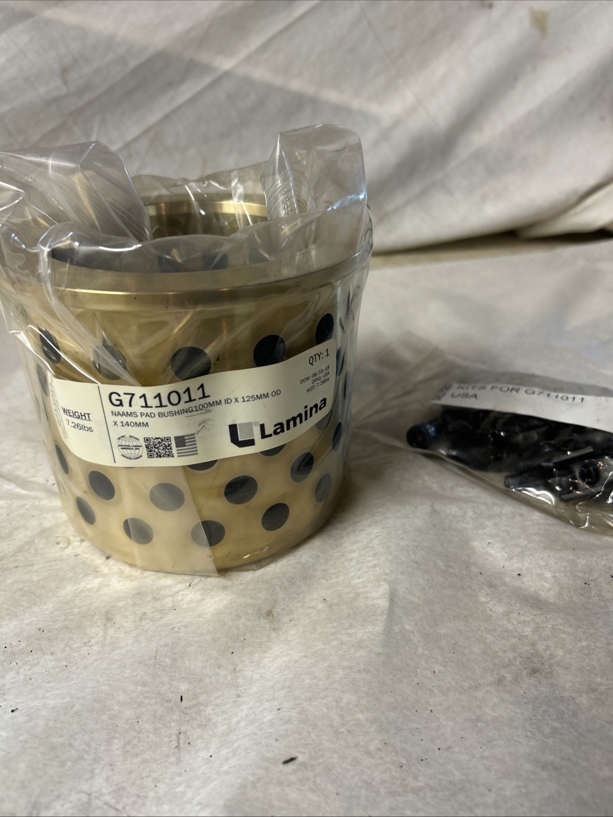 Lamina G711011 Naams Pad Bushing 100mm Id X125mm Odx140mm